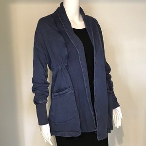 A PEA IN THE POD XS blue maternity jacket